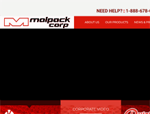 Tablet Screenshot of malpackcorp.com